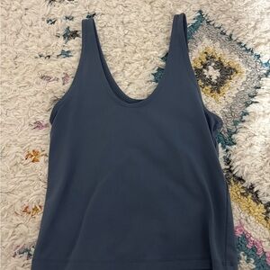 Women's Blue Sleeveless Top